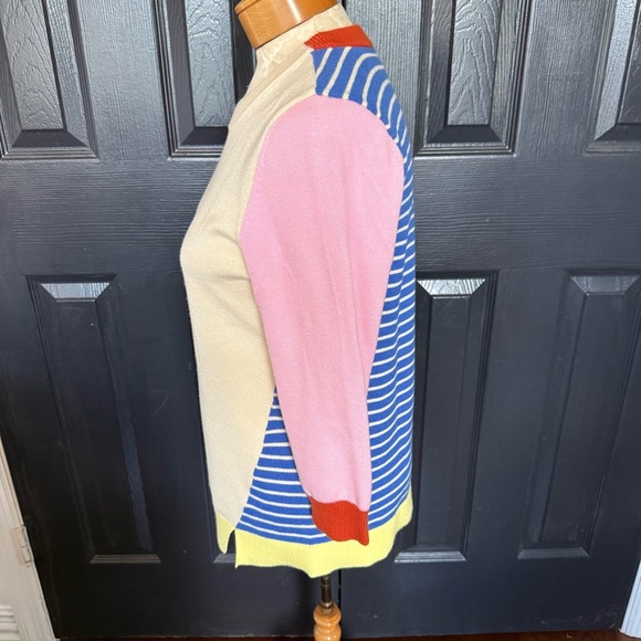 Modcloth Colorblock Sweater 3/4 sleeves - Picture 6 of 11